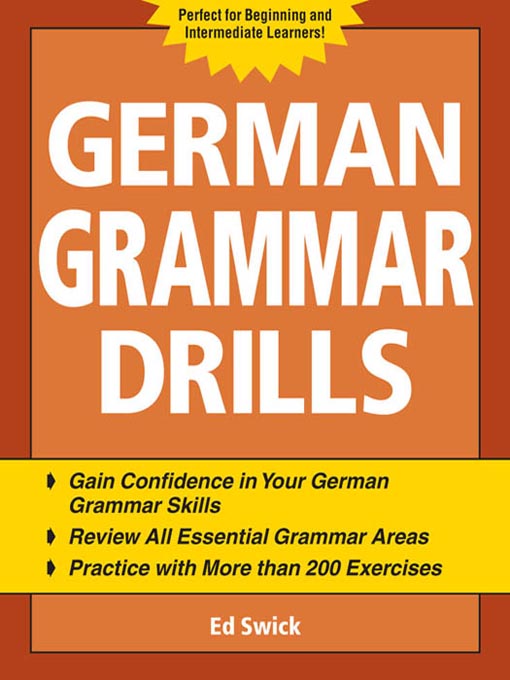 Title details for German Grammar Drills by Ed Swick - Wait list